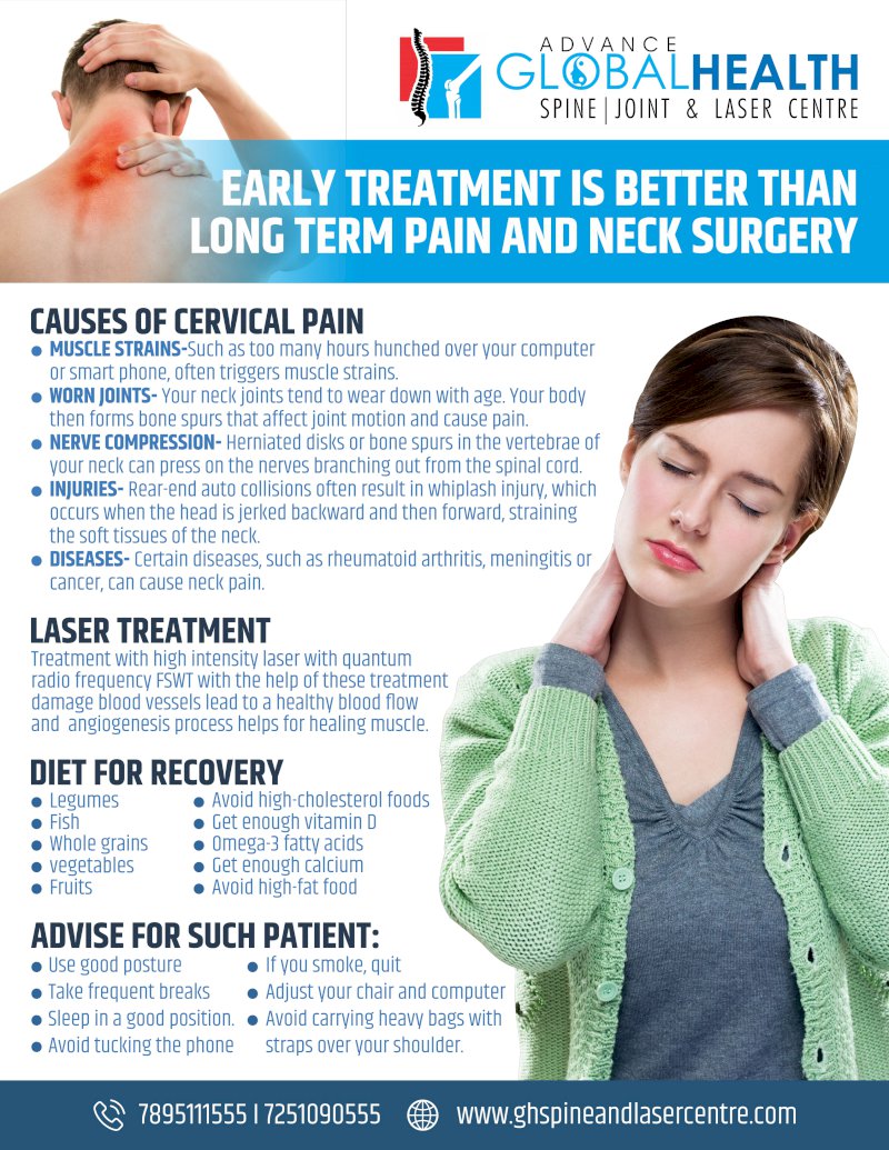 EARLY TREATMENT IS BETTER THAN LONG TERM PAIN AND NECK NERVE SURGERY